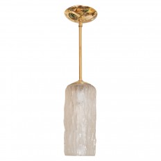 Cylindrical frosted glass pendant